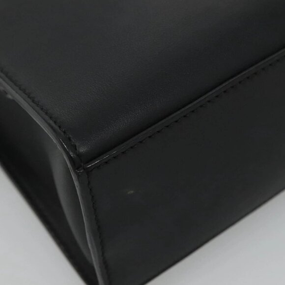 FENDI Hand Bag Leather 2way Black Auth PP274V - Picture 3 of 16